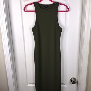 Topshop Olive Midi Dress